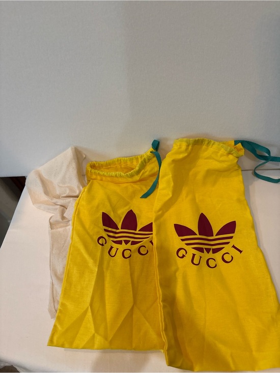 Gucci Other - Gucci Adidas Collaboration Yellow Drawstring Dust Shoe bags Special Edition